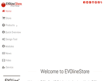 Tablet Screenshot of evolinestore.com